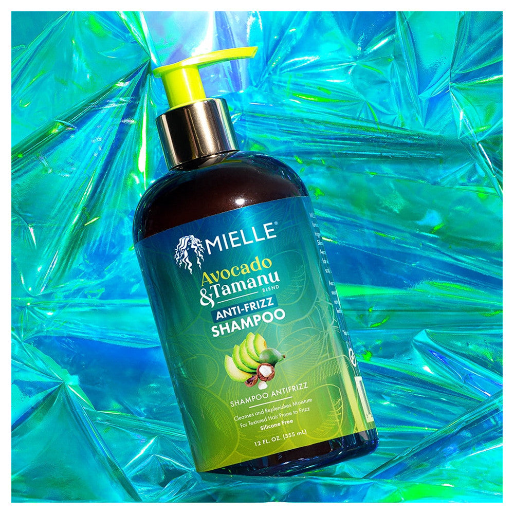Mielle Avocado and Tamanu Anti Frizz Shampoo for All Hair Types, 12 Oz