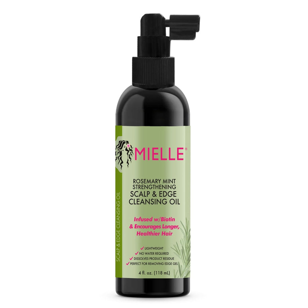 Mielle Rosemary Mint Scalp and Edge Cleansing Oil Cleanses and Refreshes Scalp and Edges 4Oz (118ml)