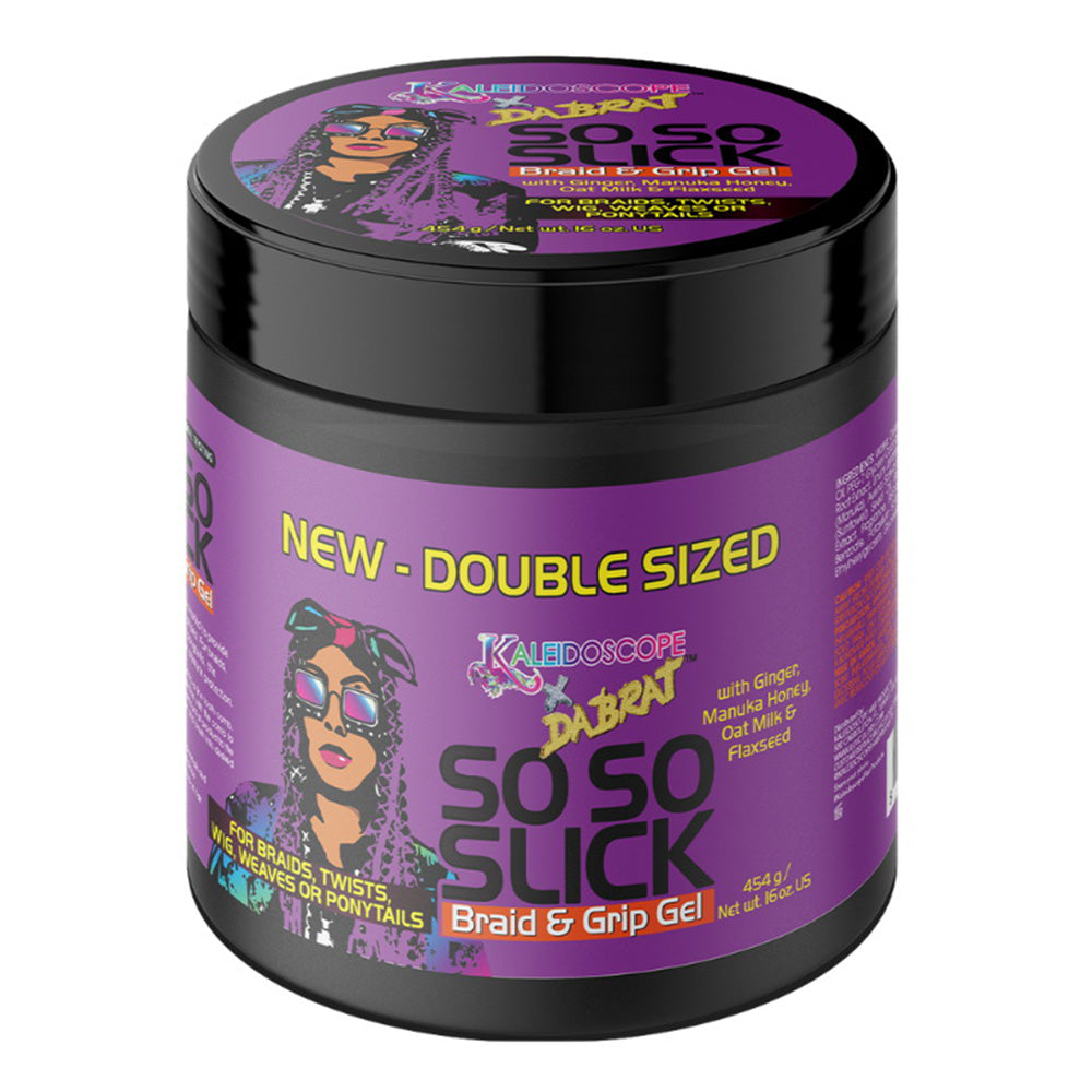 Kaleidoscope Da Brat SoSo Slick Braid and Grip Gel with Ginger Oat Milk and Flaxseed 16Oz (454g)
