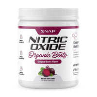 Snap Nitric Oxide Organic Beets Supplement Powder, Original Berry, Support Cardio Health, 250 Gm