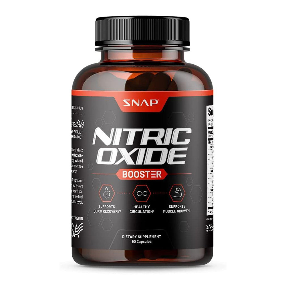 Snap Supplement Nitric Oxide Organic Booster Capsules, 60 Ea