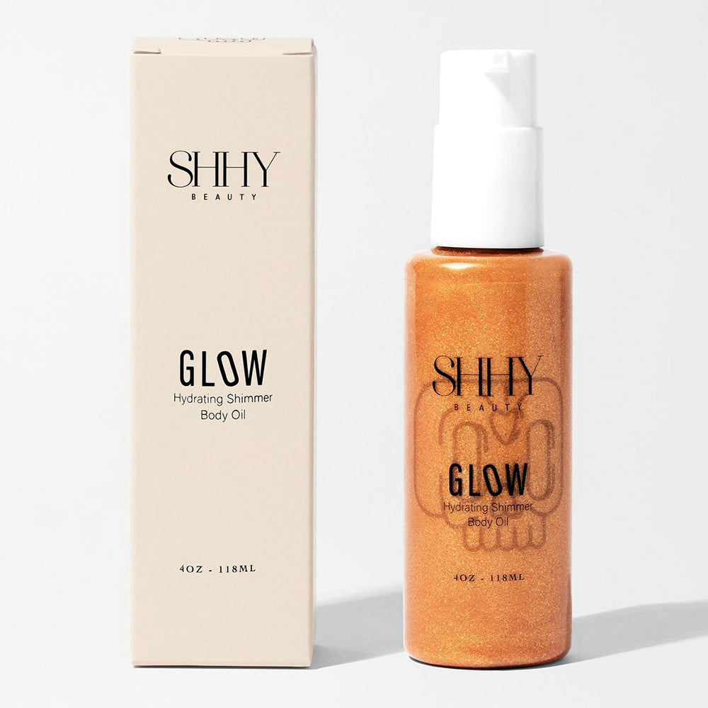 SHHY Beauty Glow Hydrating Shimmer Body Oil 4Oz (118ml)