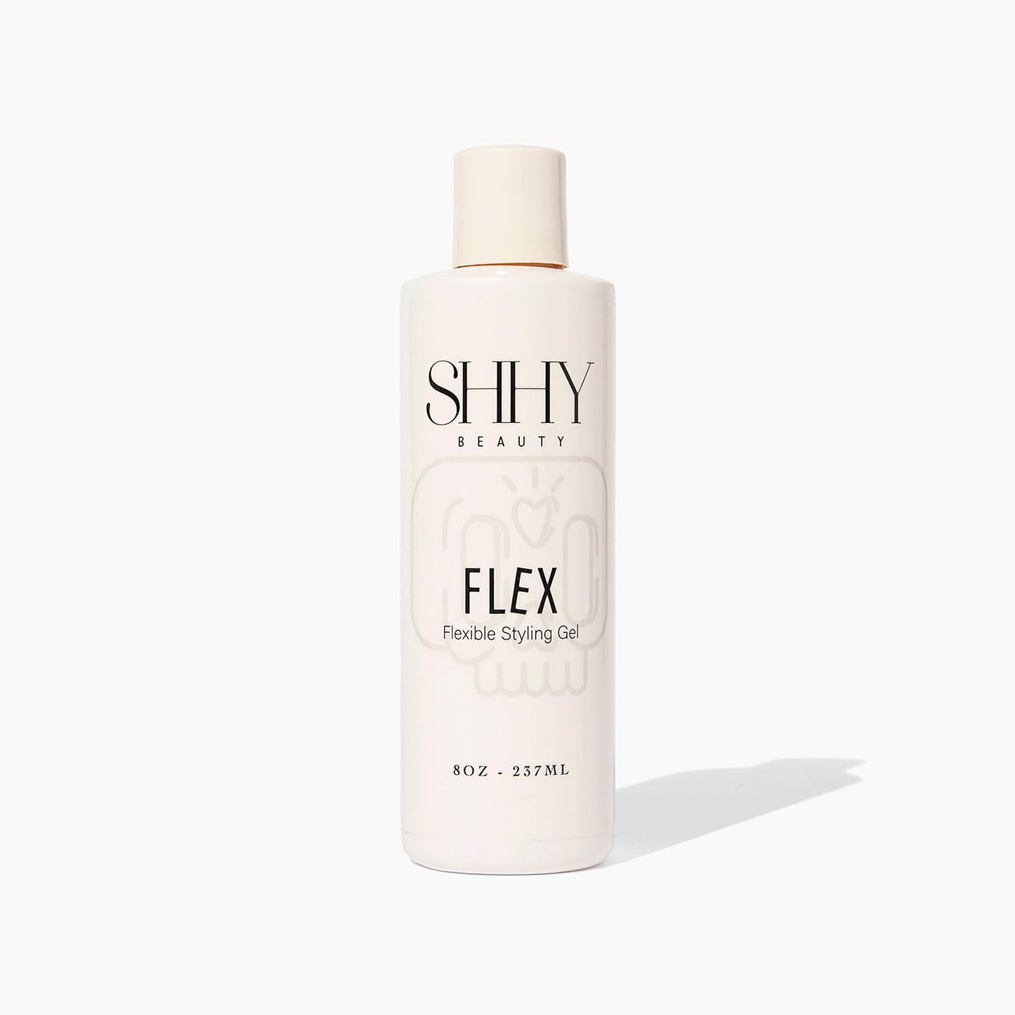 Shhy Beauty Flex Styling Gel Lightweight Vegan Hair Styling Gel with Flaxseed Oil and Banana Extract 8Oz (237ml)