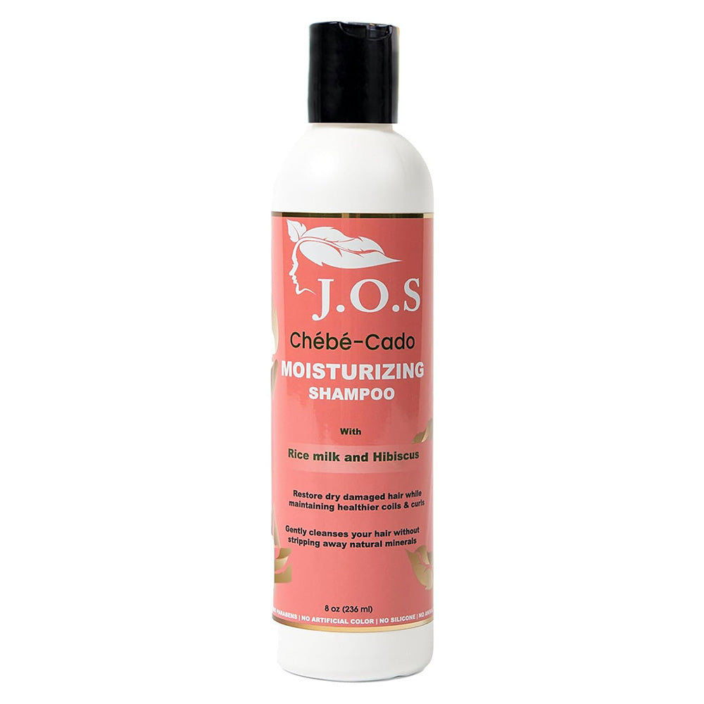 J Organic Solutions Chebe Cado Moisturizing Hair Shampoo with Rice Milk and Hibiscus 8Oz (236ml)