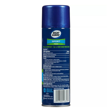 Right Guard Sport Antiperspirant Deodorant Aerosol Spray, Fresh, 6 Oz