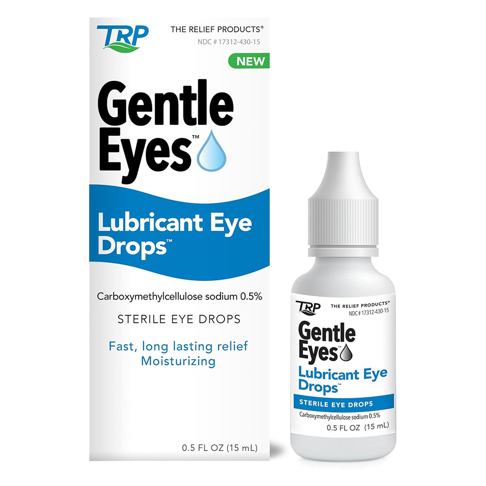 The Relief Products Gentle Eyes Lubricant Sterile Eye Drops 0.5Oz (15ml)