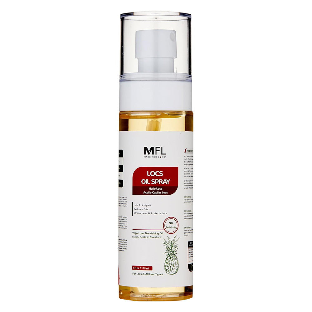 Made For Locs Vegan Hair Nourishing Oil Spray Lightweight Hydration and Shine 4Oz (118ml)