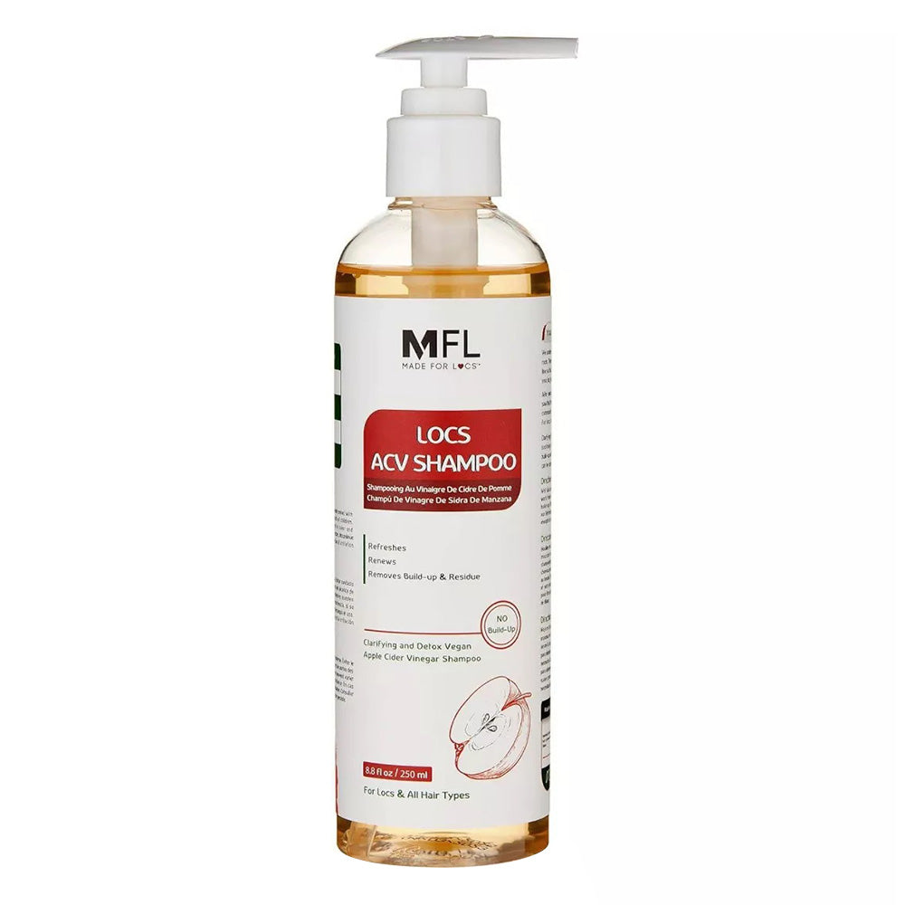 Made For Locs Vegan Apple Cider Vinegar Shampoo For Locs and All Hair Types 8.8Oz (250ml)