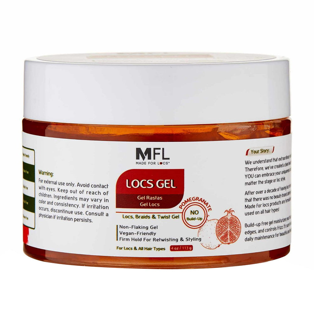 Made For Locs Vegan Hair Twist Gel for Retwisting and Styling 4Oz (113g)