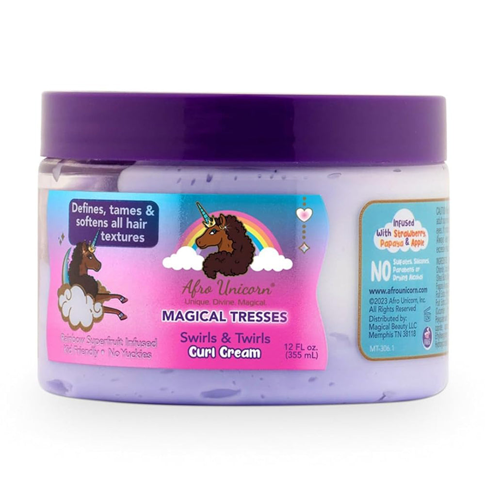 Afro Unicorn Swirls and Twirls Curl Hair Cream 12Oz (355ml)