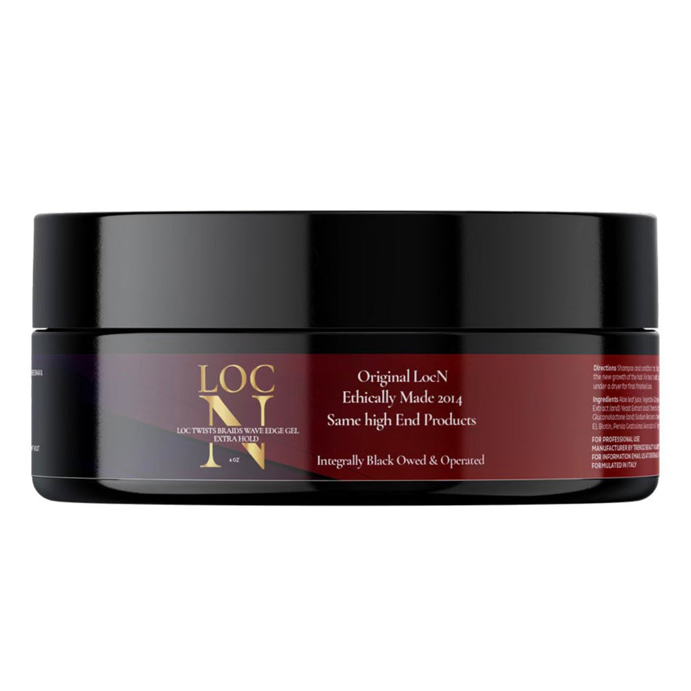 Loc N Loc Twists Braids and Wave Edge Hair Gel Extra Hold for Smooth Defined Edges 4Oz (113ml)
