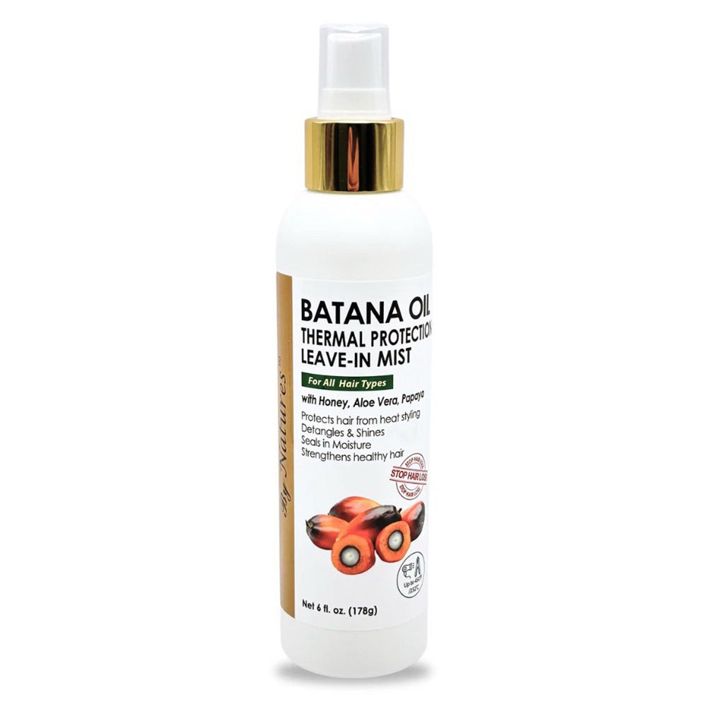 By Natures Batana Oil Thermal Protection Mist with Aloe and Honey for All Hair Types 6Oz (178g)