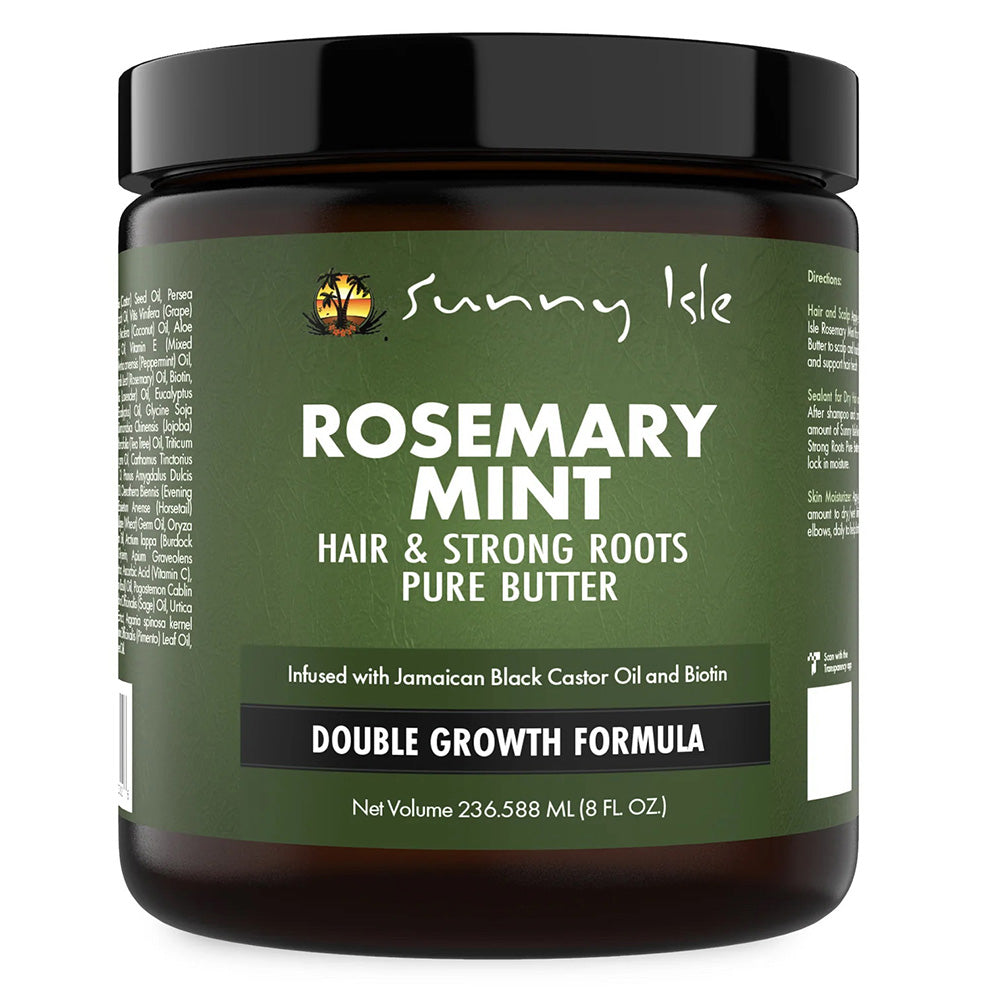Sunny Isle Rosemary Mint Double Growth Hair and Strong Roots Butter 8Oz (236.58ml)