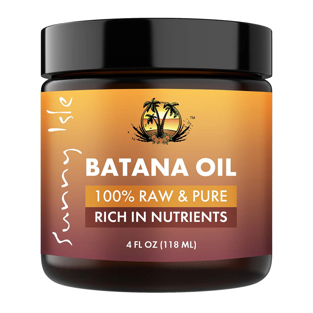 Sunny Isle 100% Raw and Pure Batana Oil Prevent Hair Breakage 4Oz (118ml)
