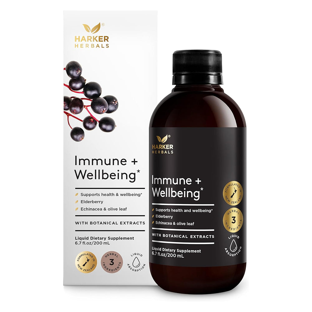 Harker Herbals Immune Plus Wellbeing Syrup 6.7Oz (200ml)