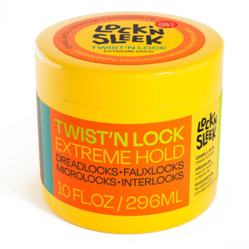 Lock N Sleek Twist N Lock Hair Gel Extreme Hold for Dreadlocks Fauxlocs Interlocks and Microlocks 10Oz (296ml)