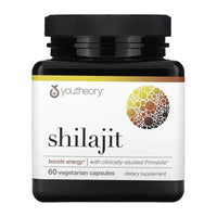 Youtheory Shilajit Vegetarian Capsules, Energy Support, 60 Ea