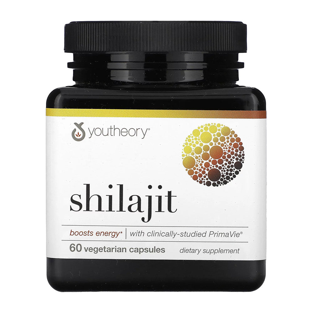 Youtheory Shilajit Vegetarian Capsules, Energy Support, 60 Ea