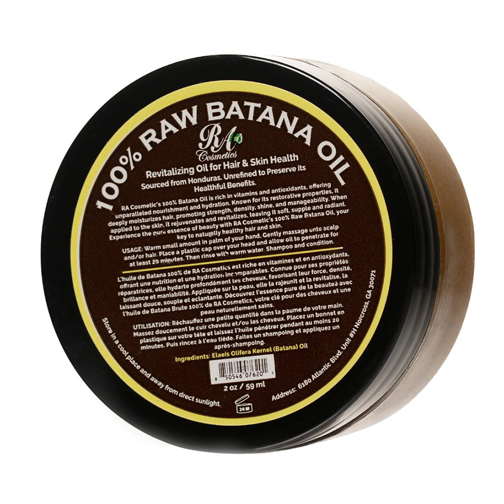 Ra Cosmetics Raw Batana Oil for Hair Growth 2Oz (59ml)