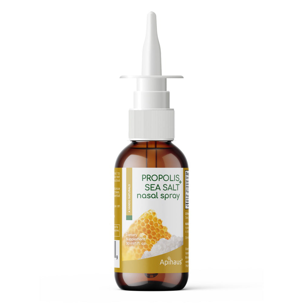 Apihaus Propolis and Sea Salt Nasal Spray Promote Relief to Clean Not Damaging the Delicate Nasal Mucous Membrane 1Oz (30ml)