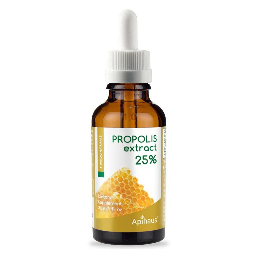 Apihaus Propolis Extract 25 Percent Alcohol for Immune Support and Wellness 1Oz (30ml)