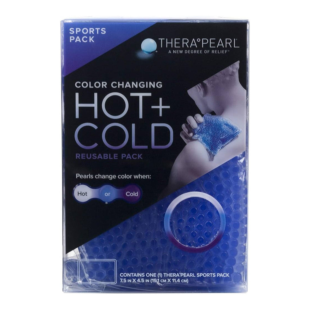 TheraPearl Color Changing Shin Wraps, Reusable Hot Cold Therapy With Gel Beads, 2 Ea