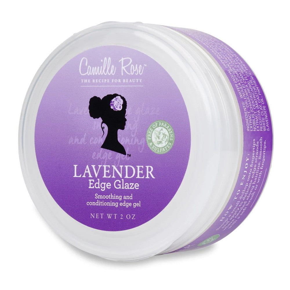 Camille Rose Lavender Edge Glaze Smoothing And Conditioning Edge Gel, 2 Oz