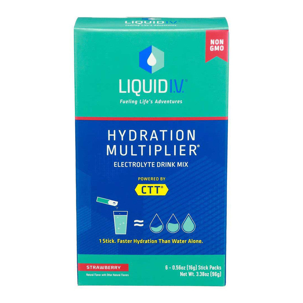 Liquid IV Hydration Multiplier Electrolyte Drink, Strawberry, 16 Grms