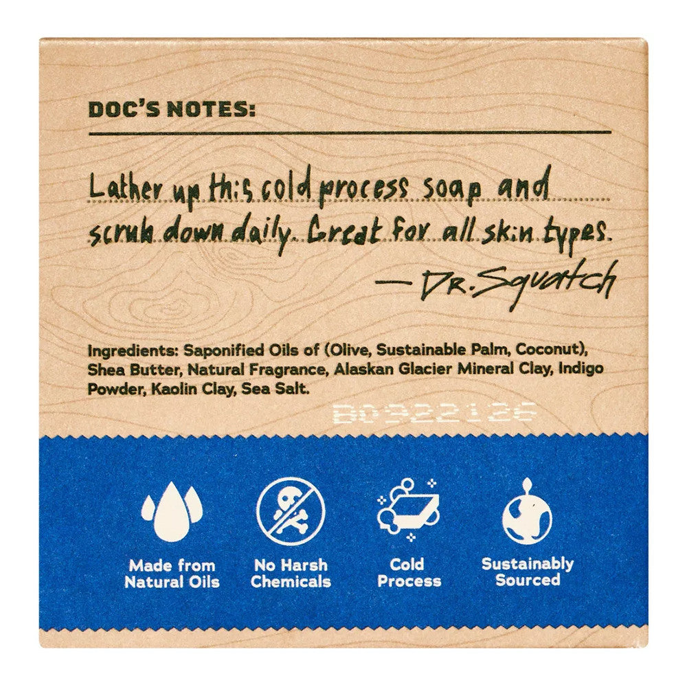 Dr. Squatch Fresh Falls Natural Bar Soap for Men, 5 Oz