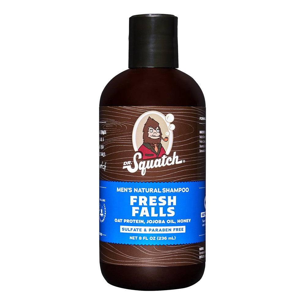 Dr. Squatch Fresh Falls Natural Hair Shampoo for Men, 8 Oz
