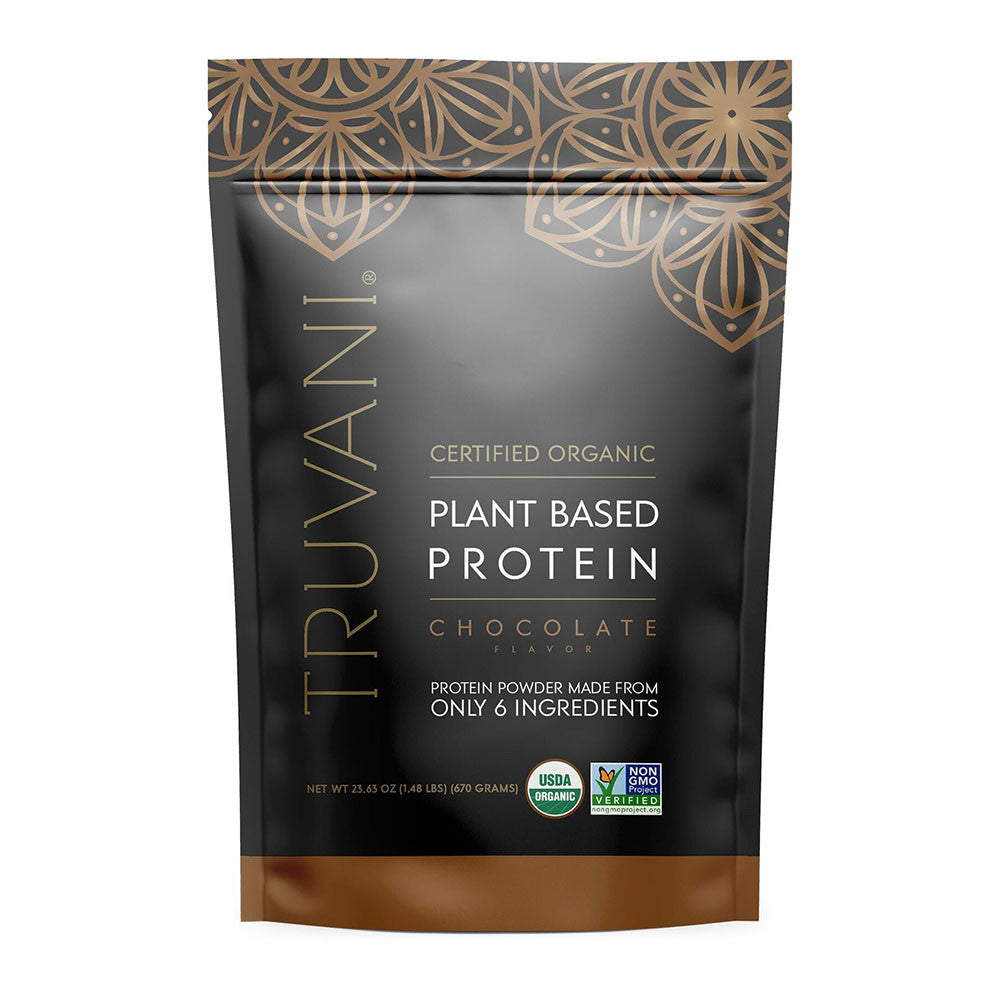 Truvani Organic Chocolate Protein Powder, 23.63 Oz