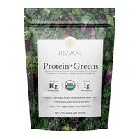 Truvani Protein Plus Greens Organic Protein Powder, 12.59 Oz