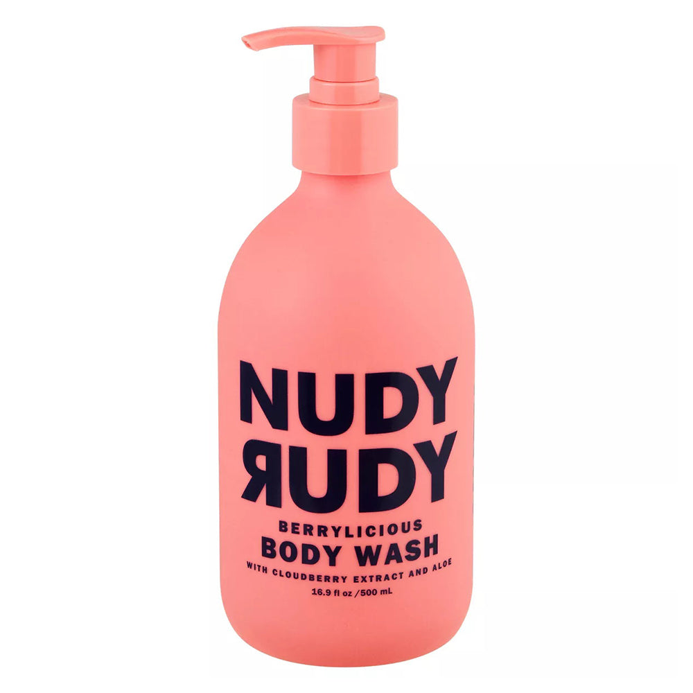 Nudy Rudy Berrylicious Body Wash with Cloudberry Extract and Aloe 16.9Oz (500ml)