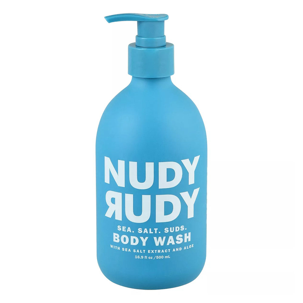 Nudy Rudy Sea Salt Suds Body Wash with Sea Salt Extract and Aloe 16.9Oz (500ml)