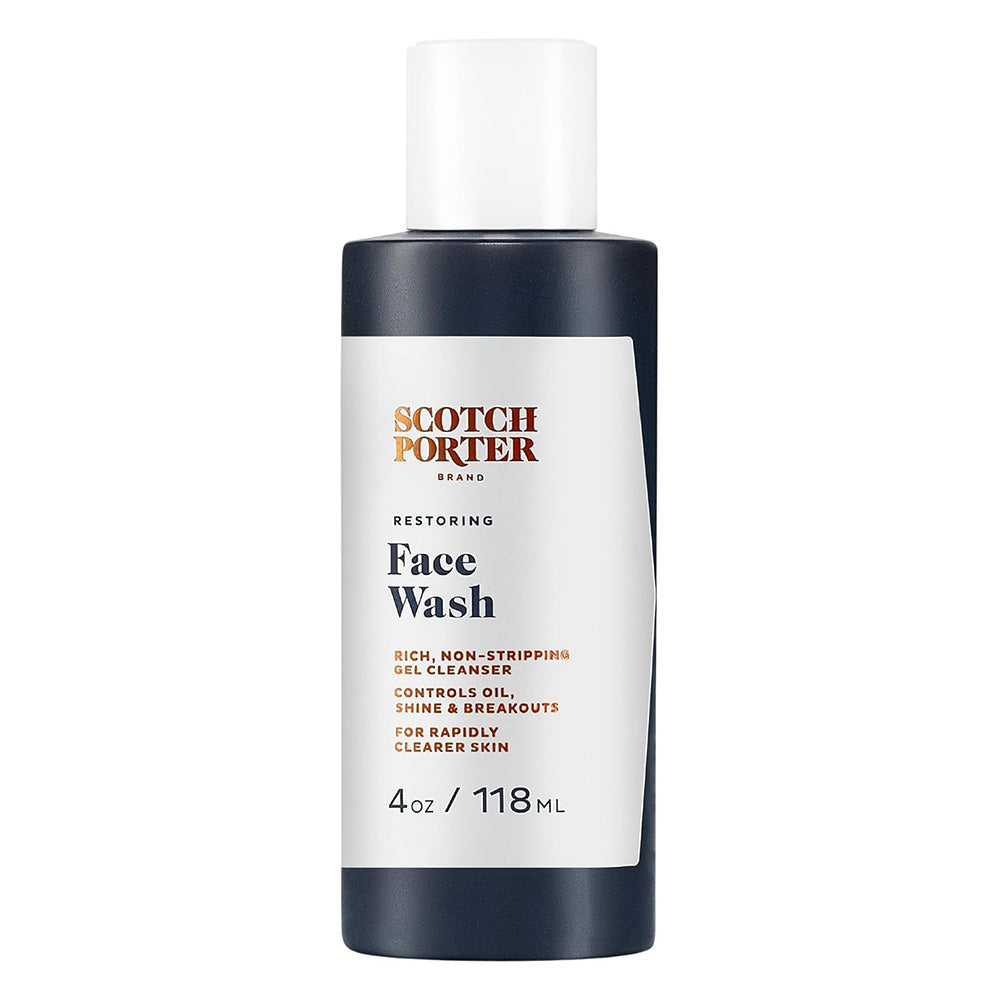 Scotch Porter Restoring Face Wash Formulated with Non Toxic Ingredients 4Oz (118ml)