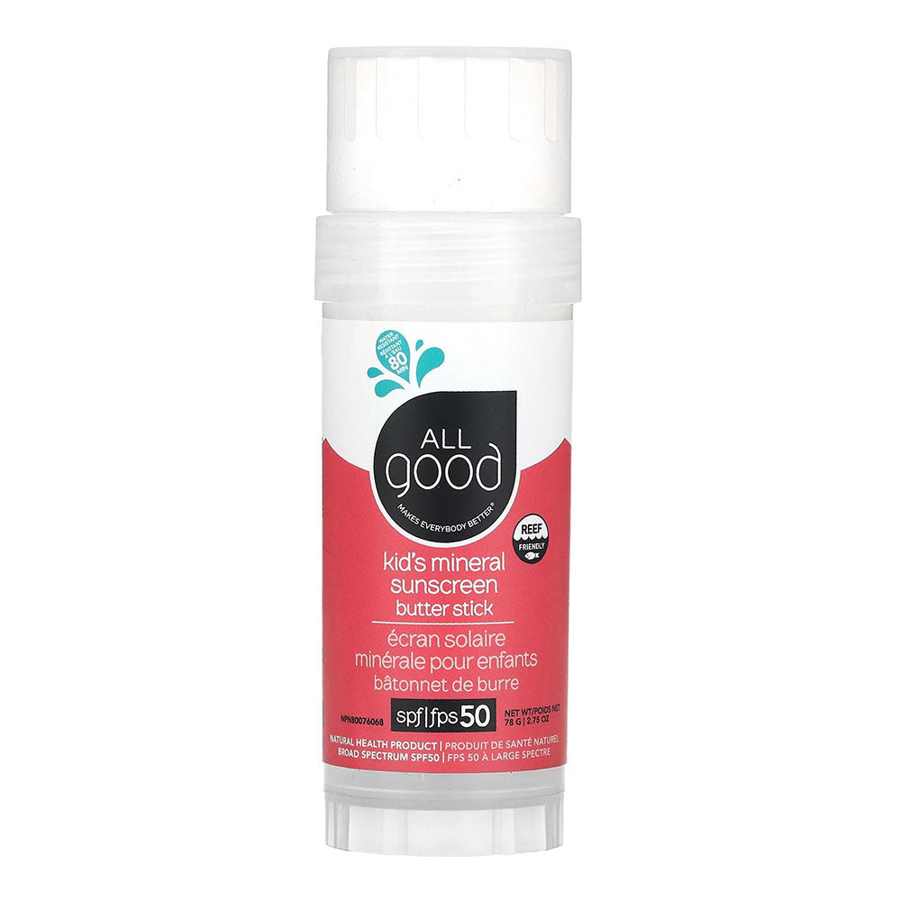 All Good Kids Mineral SPF 50 Plus Sunscreen Butter Stick, 2.75 Oz