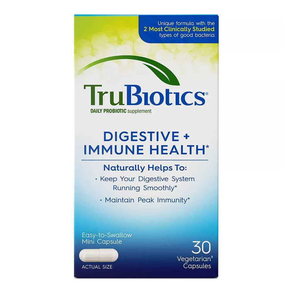 Tru Biotics Daily Probiotic Digestive And Immune Health Capsules, 30 Ea