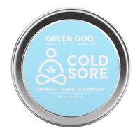 Green Goo Natural Cold Sore Salve for Fever Blisters, 0.7 Oz