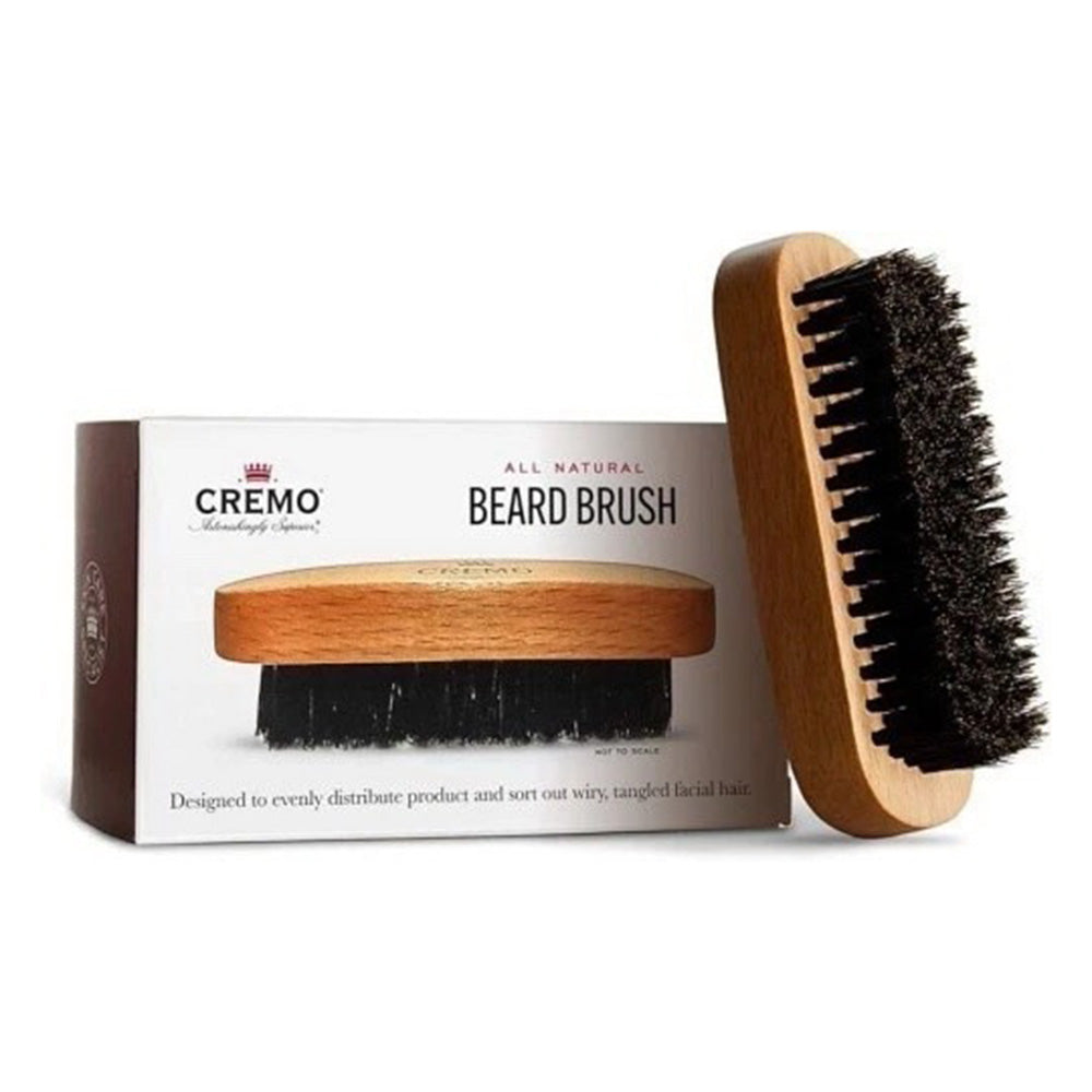 Cremo Shaping and Styling Beard Brush with Wood Handle 1Ea