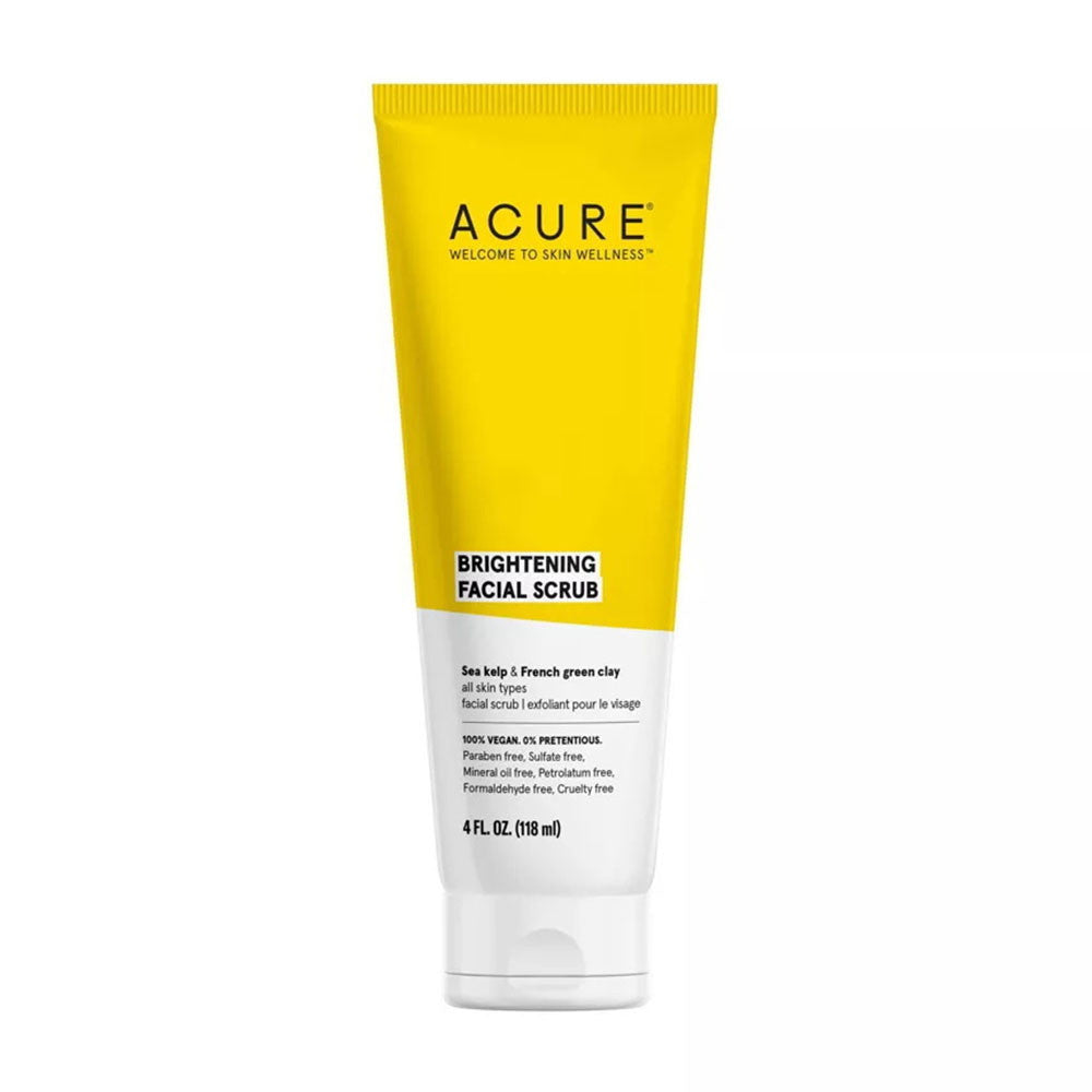 Acure Brilliantly Brightening Facial Scrub, 4 Oz