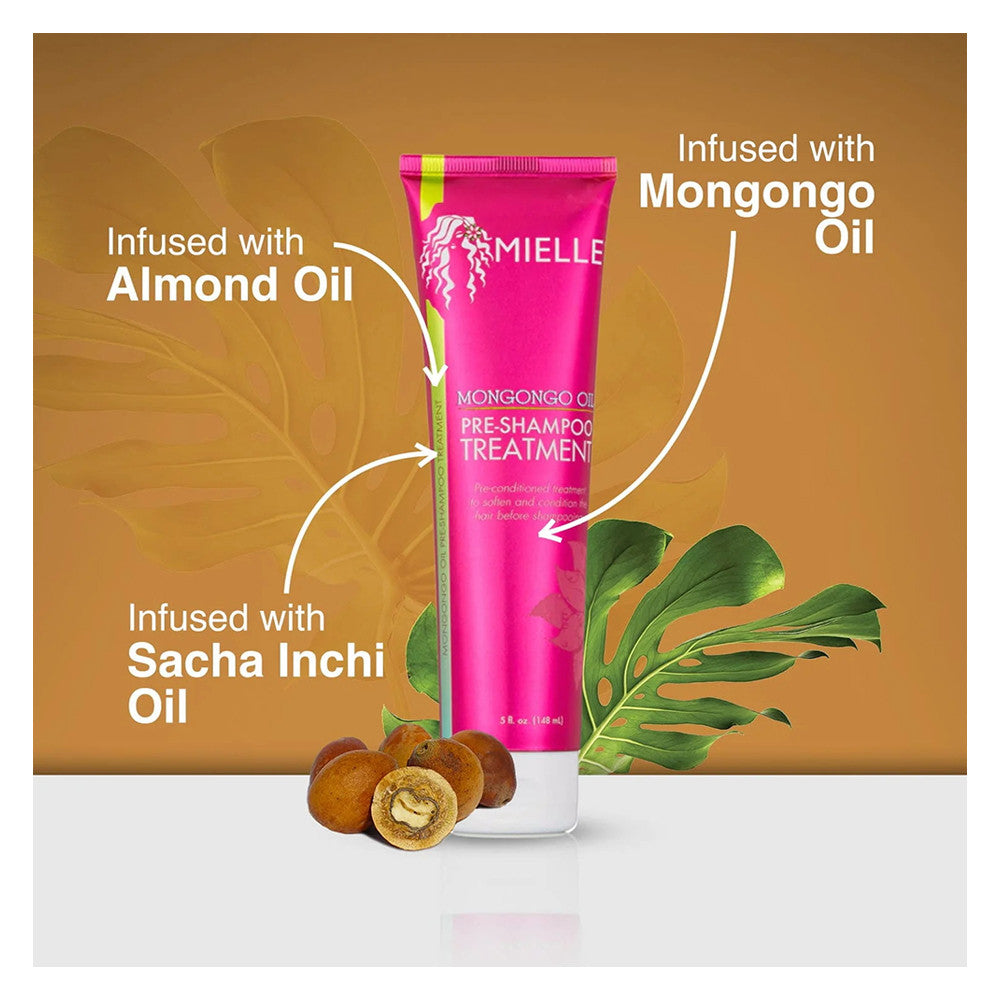 Mielle Organics Mongongo Oil Pre-Shampoo Hair Treatment, 5 Oz