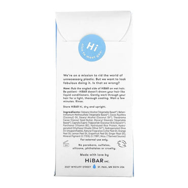 HiBar Solid Conditioner Bar Moisturize, 2.9 oz