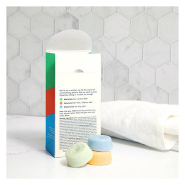 HiBar Sampler Solid Shampoo Mini Bars, 3 Ea