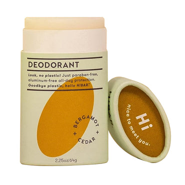 HiBar Bergamot and Cedar Solid Deodorant, 2.25 Oz