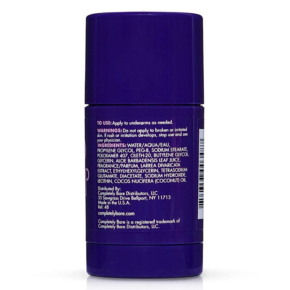 Completely Bare Hair Removal Pit Stop Hair Inhibiting Deodorant, 2.6 Oz