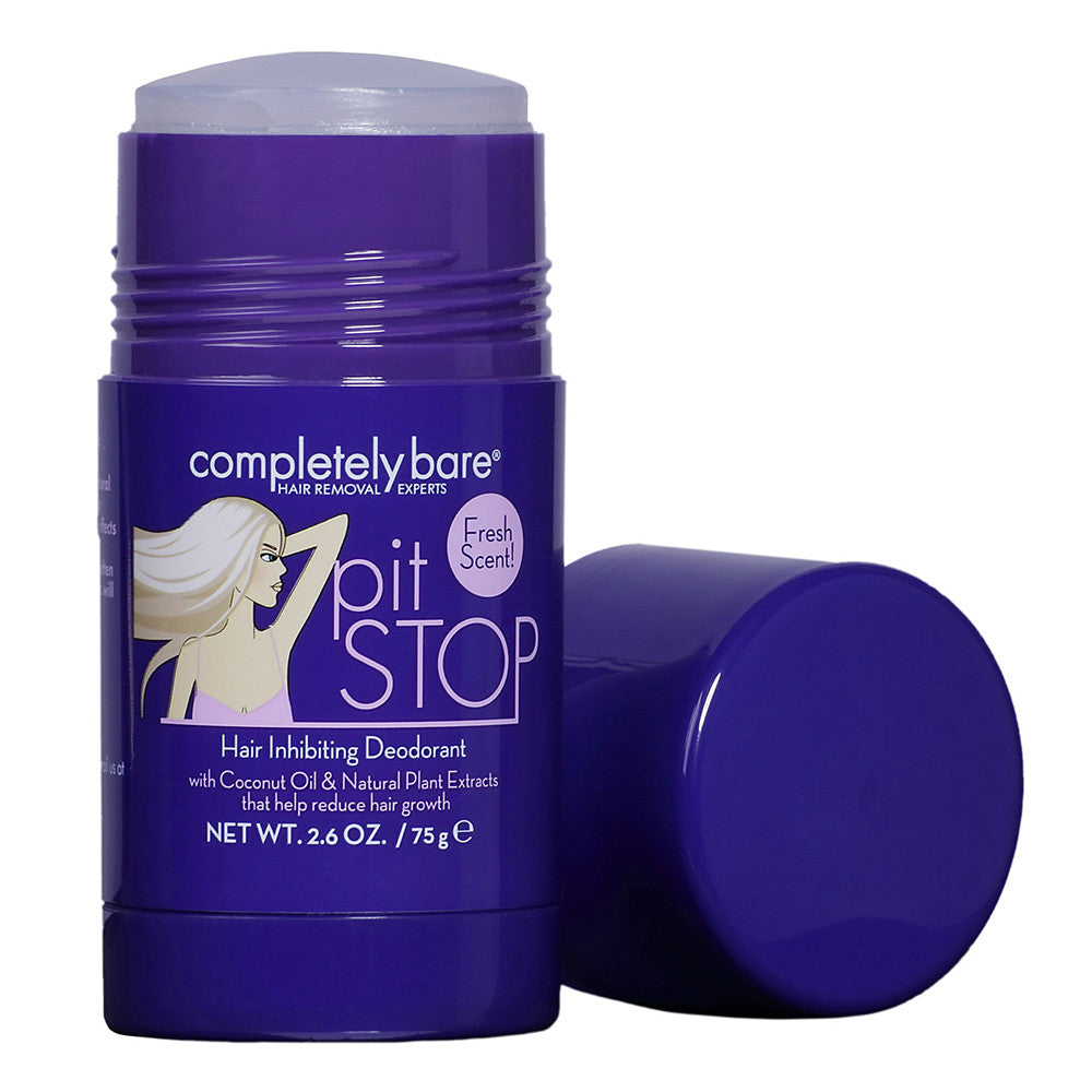 Completely Bare Hair Removal Pit Stop Hair Inhibiting Deodorant, 2.6 Oz