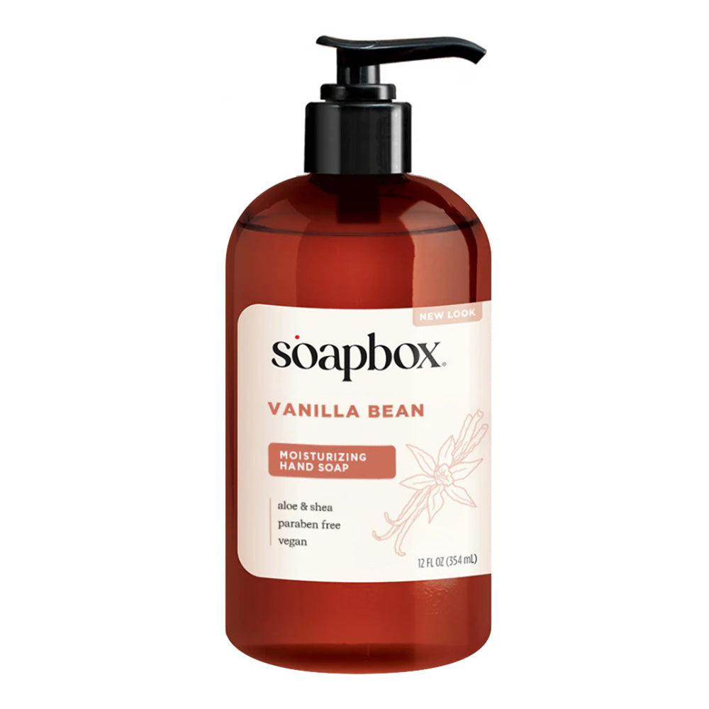 Soapbox Vanilla and Lily Blossom Liquid Hand Soap with Aloe and Shea Butter, 12 Oz