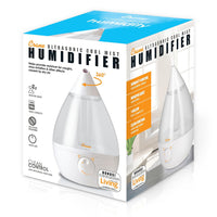 Crane Ultrasonic Cool Mist Humidifier 0.5 Gallon, White, 1 Ea