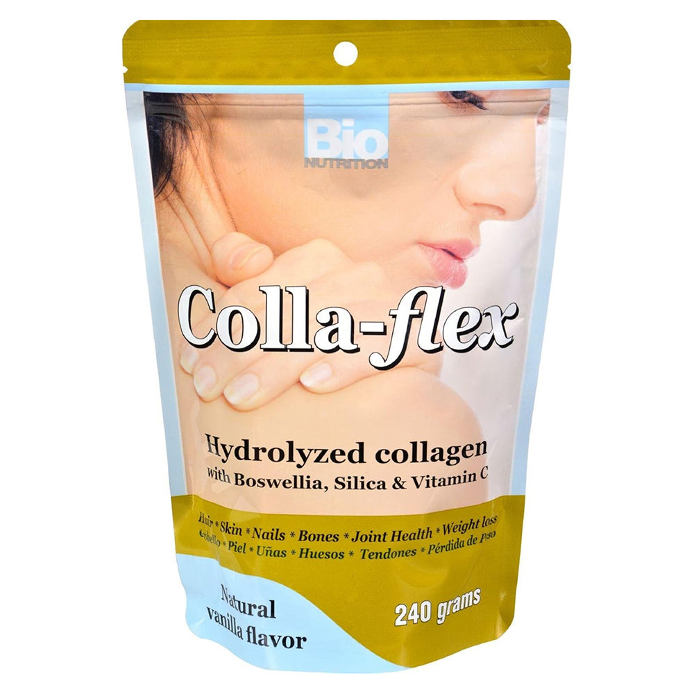 Bio Nutrition Colla Flex Hydrolyzed Collagen Natural Vanilla Flavor 8O ...
