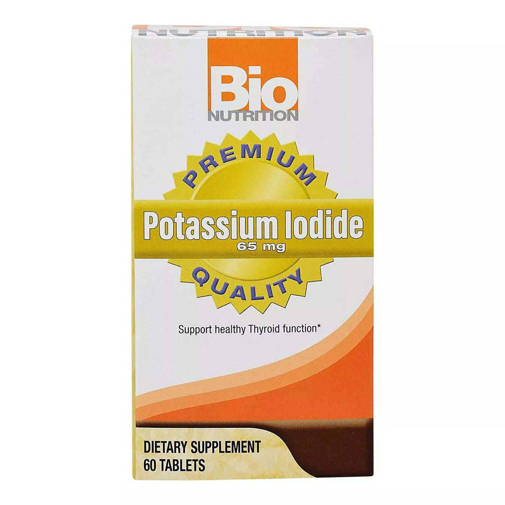 Bio Nutrition Potassium Iodide Tablets for Thyroid Support, 60 Ea
